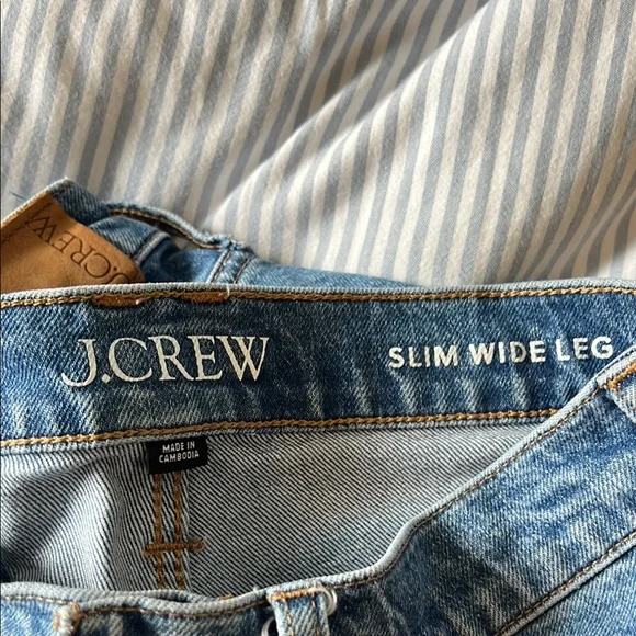 I.Crew slim wide leg Jeans - Picture 2 of 5